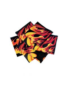 Flame Print Bandanas