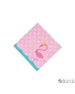 Flamingo Beverage Napkin
