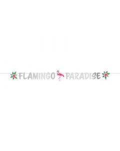 Flamingo Paradise Letter Banner
