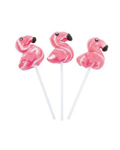Flamingo Swirl Lollipops