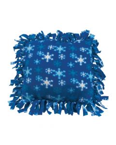 Fleece Winter Tied Pillow Craft Kit