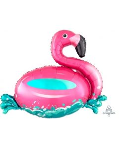 Floating Flamingo Supershape Foil Balloon