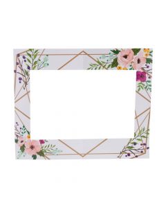 Floral Geometric Picture Frame Cutout