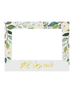 Floral Photo Booth Frame Cutout