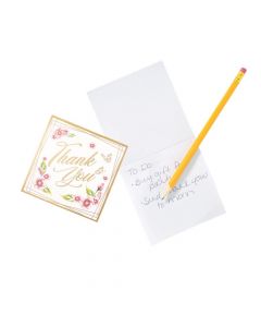 Floral Thank You Notepads