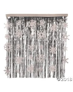Foil Snowflake Fringe Curtain