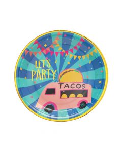 Food Truck Party Paper Dinner Plates