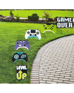 Game Controller Sidewalk Signs - 6 Pc.