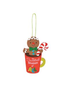 Gingerbread Cookie In Cocoa Mug Ornament Craft Kit