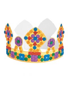 Glitter Mosaic Crown Craft Kit