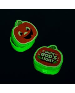 Glow in the Dark Christian Pumpkin Containers