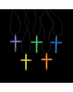 Glow-in-the-Dark Cross Necklaces