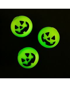 Glow-in-the-Dark Jack-O’-Lantern Halloween Squeeze Balls - 12 Pc.