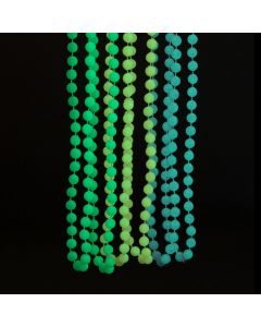 Glow-in-the-Dark Mardi Gras Beaded Necklaces
