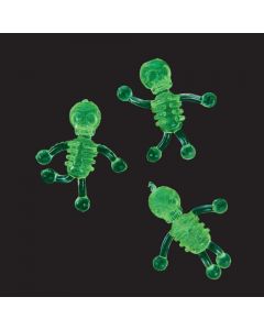 Glow-in-the-Dark Mini Sticky Tumbling Skeletons