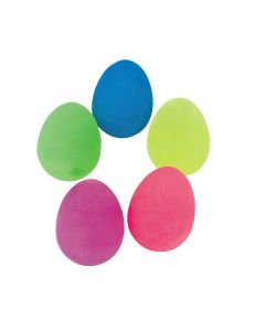 Glow-in-the-Dark Swirl Egg-Shaped Balls