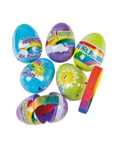 God Keeps His Promises Bracelet-Filled Plastic Easter Eggs