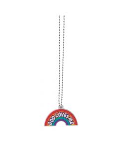 God Loves Me Rainbow Necklaces