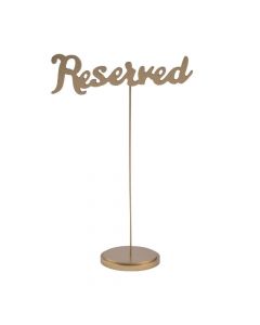 Gold Calligraphy Reserved Table Signs