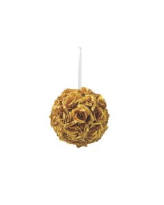 Gold Floral Kissing Ball