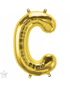Gold Letter C Foil Balloon 86CM