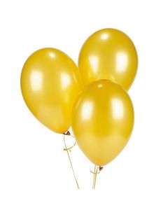 Gold Metallic 11" Latex Balloons