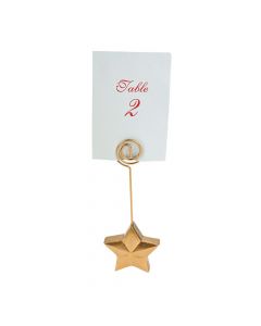 Gold Star Place Card Holders