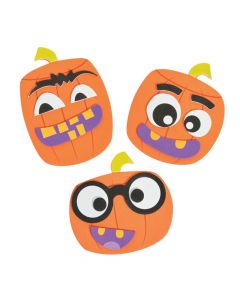Goofy Face Pumpkin Magnet Craft Kit