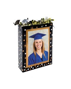 Graduate Foil Burst Photo Centerpiece