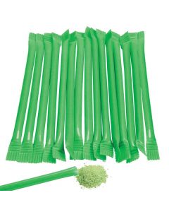 Green Candy-Filled Straws