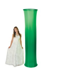 Green Fabric Column Slip