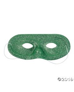 Green Glitter Masks