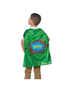 Green Graduation Superhero Cape