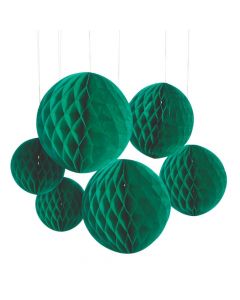 Green Hanging Honeycomb Decorations