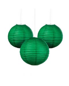 Green Hanging Paper Lanterns