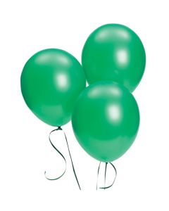 Green Metallic 11" Latex Balloons