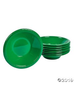 Green Plastic Bowls