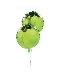 Green Round Mylar Balloons