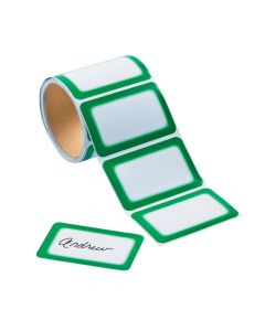 Green Self-Adhesive Name Tags/Labels