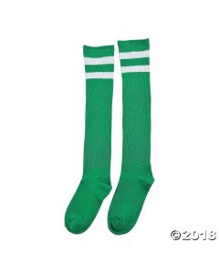 Green Team Spirit Knee-high Socks