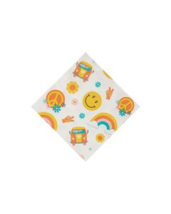 Groovy Party Paper Beverage Napkins