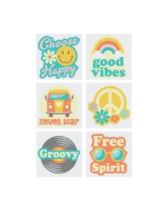 Groovy Party Tattoos