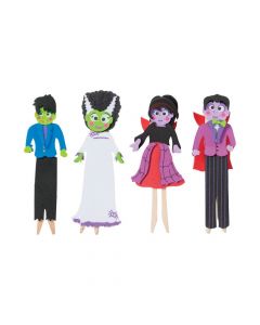 Halloween Clothespin Characters Craft Kit