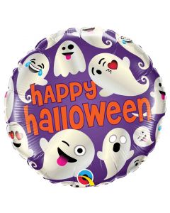 Halloween Emoticon Ghosts Foil Balloon