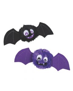 Halloween Fuzzy Plush Bat Bouncing Balls