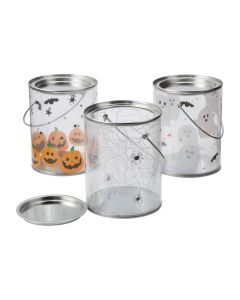 Halloween Paint Bucket Favor Containers - 6 Pc.