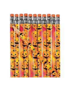 Halloween Pumpkin Pencils