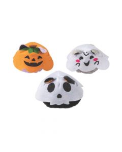 Halloween Stuffed Cats in Ghost Costumes