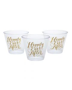 Happily Ever After Clear Plastic Tumblers