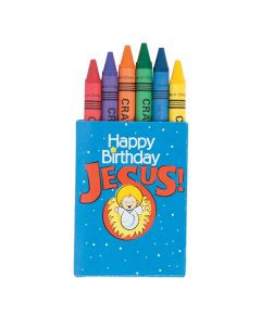Happy Birthday Jesus Crayons